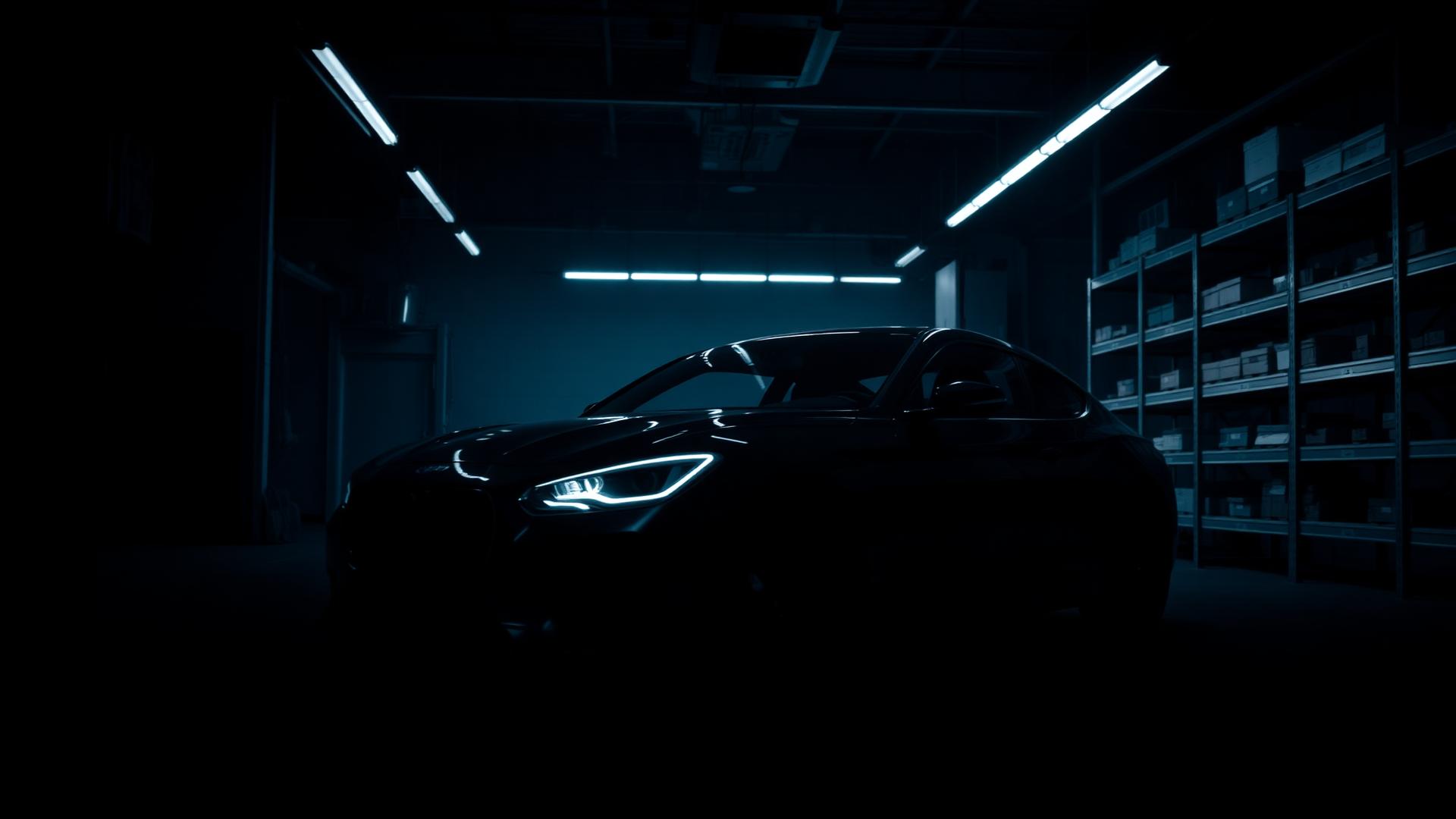 Auto en taller de repuestos